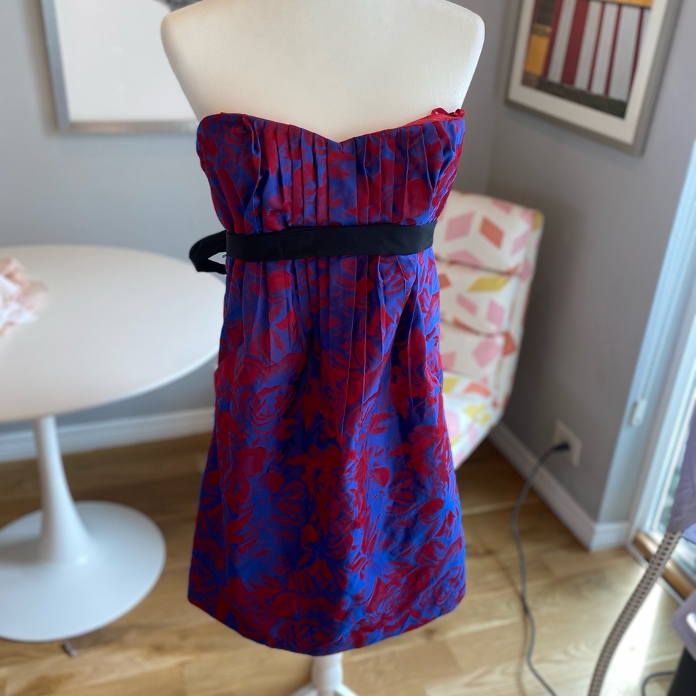 Luminescent BCBG dress wedding guest